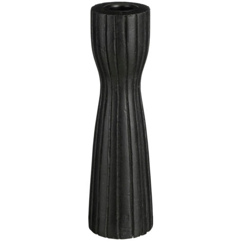 Mica Kerzenständer Indiana schwarz 20 x 6 cm Kerzenhalter
