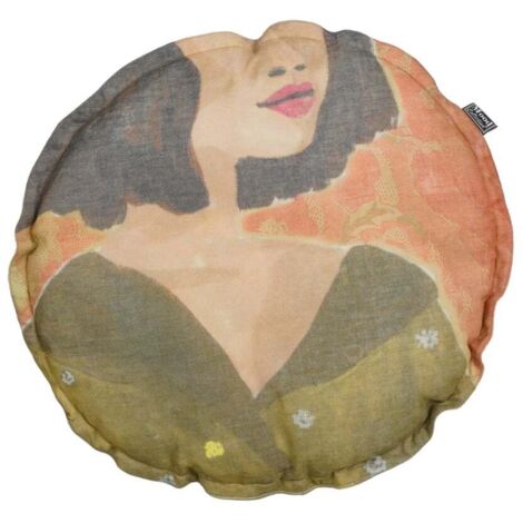 Mica Kissen Dame grün 12 x Ø 40 cm Dekokissen
