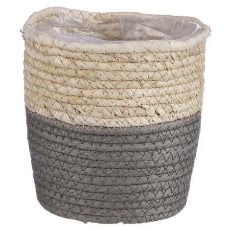 Mica Korb Rachel grau, 14 x 14 cm Deko-Accessoires