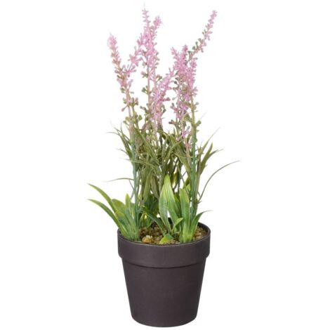 Mica künstlicher Lavendel im Topf rosa 24 x 10 cm Dekoblumen