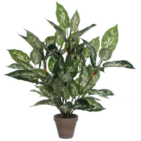 Mica Kunstpflanze Dieffenbachia grün im Topf 15,5 x 55 x 70 cm Kunstpflanzen