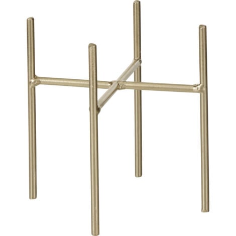 MICA DECORATIONS Mica Pflanzenständer Ascot gold Eisen Ø 13,5 x 14 cm Pflanzenständer