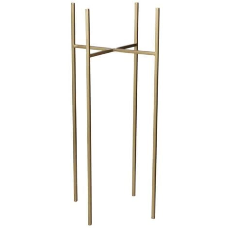 MICA DECORATIONS Mica Pflanzenständer Scott gold, 18,5 x 18,5 x 55 cm Deko-Accessoires