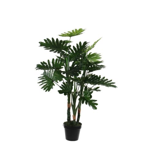 Mica Philodendron im Plastik Topf grün, 100 x 70 cm Kunstpflanzen