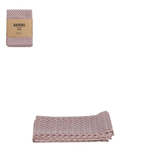 Mica Serviette Badhi braun 40 x 40 cm Partydekoration