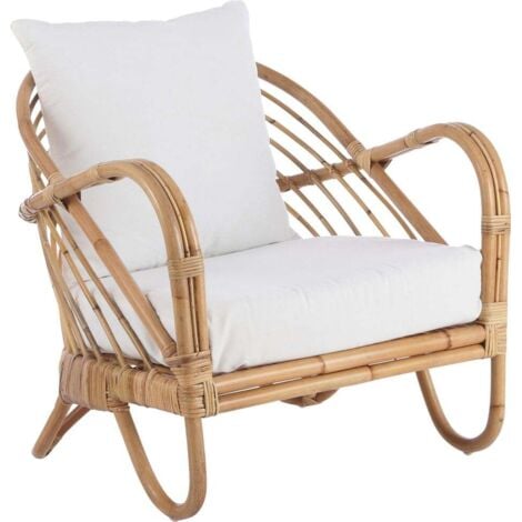 MICA DECORATIONS Mica Stuhl Rochester mit Kissen 80 x 75 x 75 cm Gartensessel