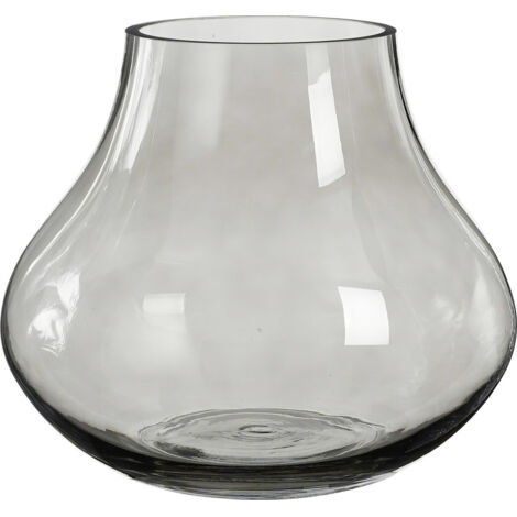 Mica Vase Bellagio grau Glas Ø 25 x 21 cm Vase