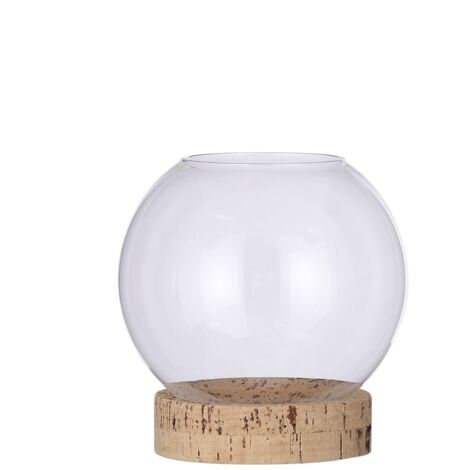 Mica Vase Jillian transparent transparent, 19 x 18 cm Deko-Accessoires