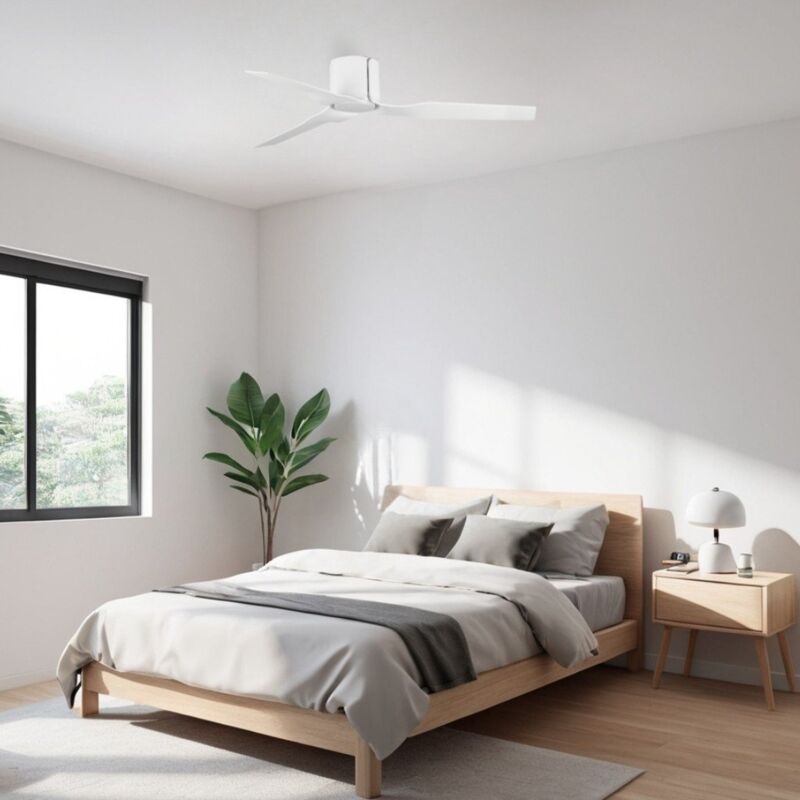 Ols Original - mica Ventilateur de Plafond Blanc Ø132 cm