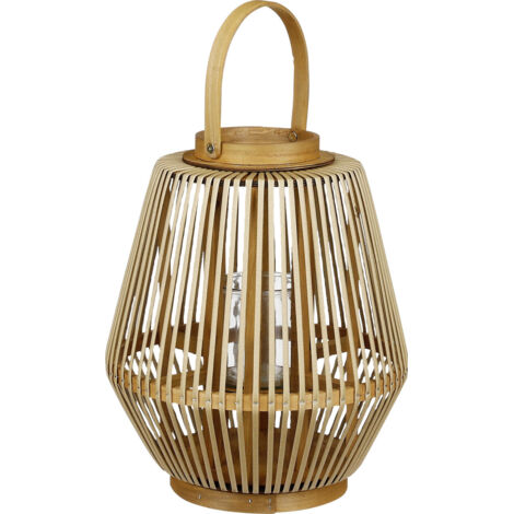 Mica Windlicht Havard braun aus Polyester Ø 31 x 37 cm Laterne
