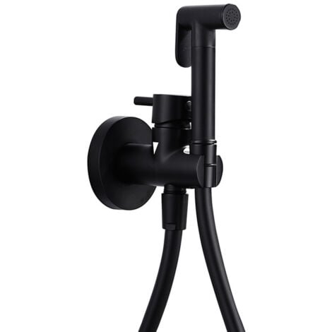 IMEX PRODUCTS Mice - Grifería monomando empotrada para bidé hecha de latón - Ducha higiénica empotrada y monomando Grifo bidet empotrado Color Nergo Mate RDM001/NG