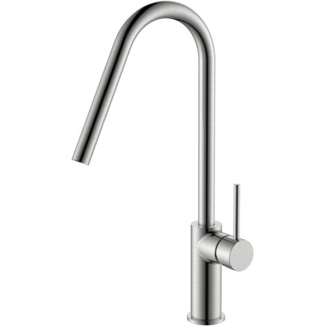 Mice - Grifo de cocina monomando - Griferia para fregadero - Grifo elegante para cocina - Kenia Niquel Cepillado GCE020/NQ