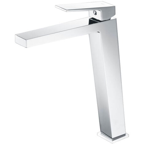 IMEX PRODUCTS Mice - Grifo de lavabo monomando de baño caño alto para agua fría y caliente - Color Cromado