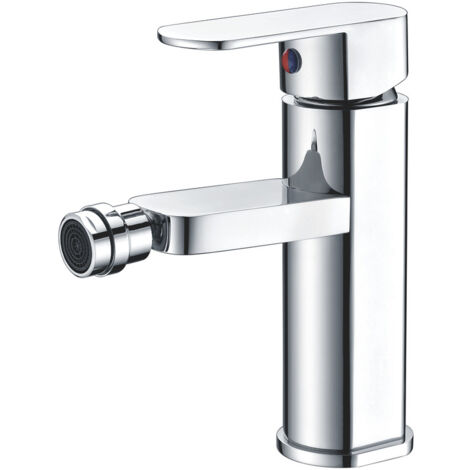 Mice - Grifo monomando de bidé, grifería de baño cromo de laton - Grifo higienico WC - color Cromo BDL007-2