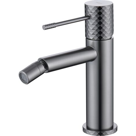 Mice - Robinet de bidet monocommande avec technologie d'ouverture à froid - en laiton -  Couleur Noir Gun Metal BDG053-2BGM
