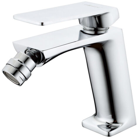 Mice - Robinet de bidet monocommande pour eau chaude et froide, robinets de salle de bain classiques, mitigeur de bidet monocommande Chrome BDF016-2