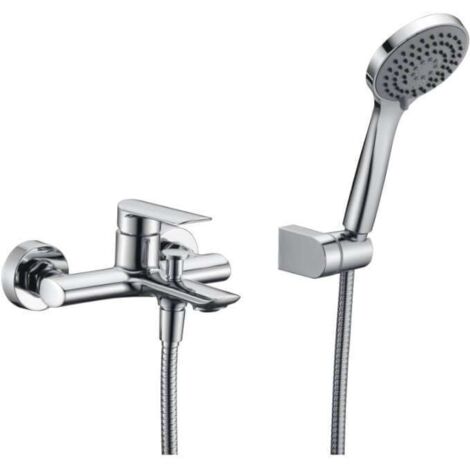 Mice - Robinet de cuisine avec douchette - évier monocommande extractible Série Samoa Chrome/Argent - GCE017