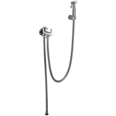Mice - Rubinetto bidet monocomando da incasso in ottone - Doccia igienica da incasso e rubinetto bidet monocomando da incasso Colore Cromo RDM005