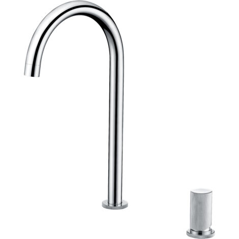 Mice - Rubinetto per lavabo monocomando - Rubinetto da cucina - Rubinetto per lavello da cucina per acqua calda/fredda - Manacor Chrome Series GCM001