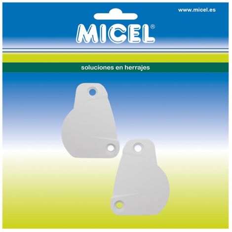 MICEL - 92563 - Set di coperture laterali per tende da sole, per profili di carico da 65 mm, colore: bianco, 52 x 10,1 x 66,4 mm