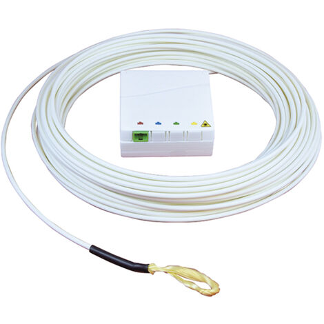 Michaud – Câble fibre optique 20 mètres – Dispositif de terminaison intérieure – Raccordement PBO – Installation facile dans divers environnements