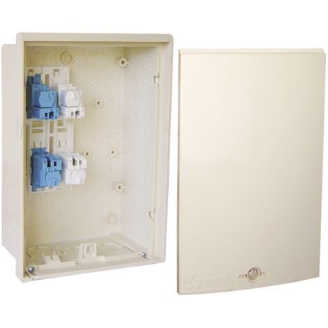 Michaud – Coffret électrique nu CIBE monophasé 60A – 2 rangées – 4 modules – Indice de protection IP65 – Connectique A4D2