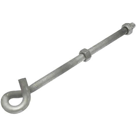 Michaud – Crochet d'ancrage queue de cochon 12x250 – Pour câbles électriques – Terminaison en queue de cochon – Accroche pinces d'ancrage