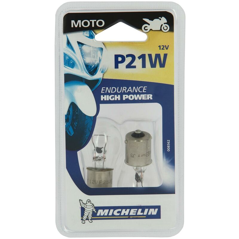 Michelin 008562 moto 2 ampoules poirettes P21W 12 v Impex Sas