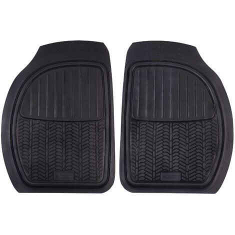 MICHELIN 2 Tapis Universels Avant Caoutchouc a Sil noir
