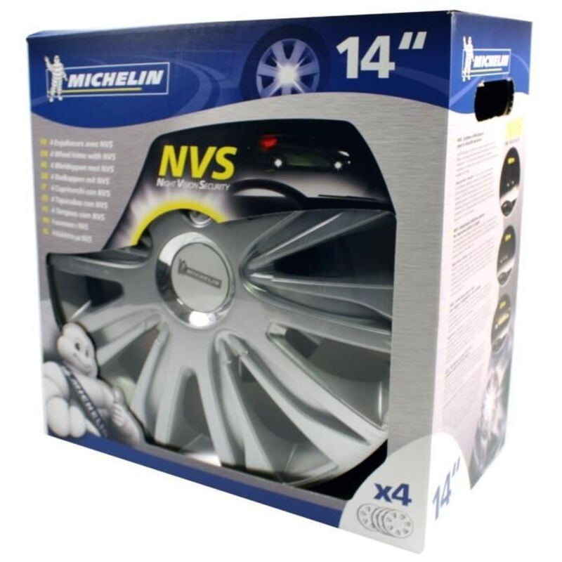 MICHELIN 4 enjoliveurs 14 Chrome NVS42