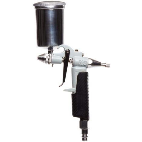 MICHELIN - Mini pistola a spruzzo per vernice a gravità - Serbatoio 120 cm³ - Ugello 0,6 mm - Consumo d'aria: 68 l/min - Pressione massima: 3-4 bar