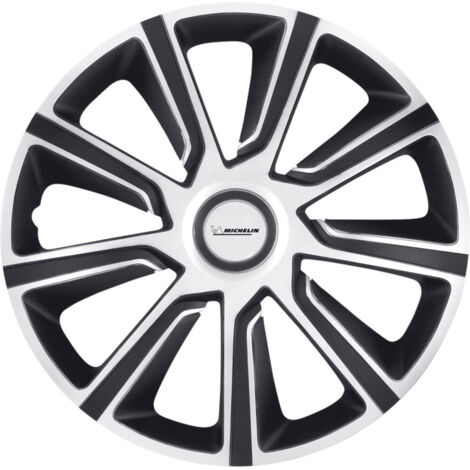 Michelin Radzierblenden Louise 35 cm (14 Zoll) silber schwarz 4 Stück Radzierblenden