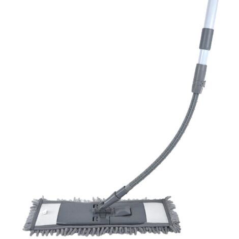 Michelino Clean Home Wischmopp mit Chenillebezug und Teleskopgriff