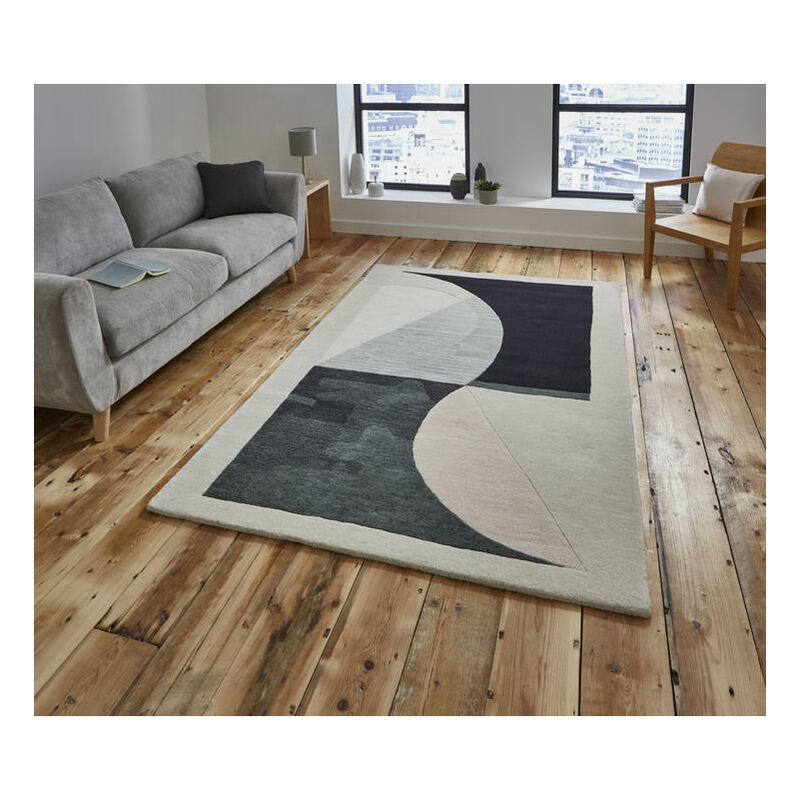 Think Rugs - Michelle Collins MC04 150cm x 230cm - Black and Ivory