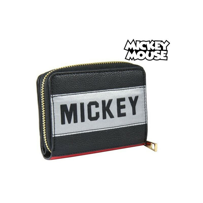 

Cartera Tarjetero Negro (12 x 9 x 3 cm) - Mickey Mouse