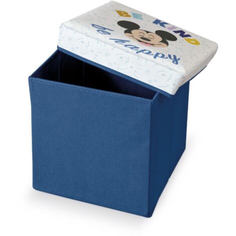 Mickey Mouse Contenitore Pouf Seduta Coperchio imbottito