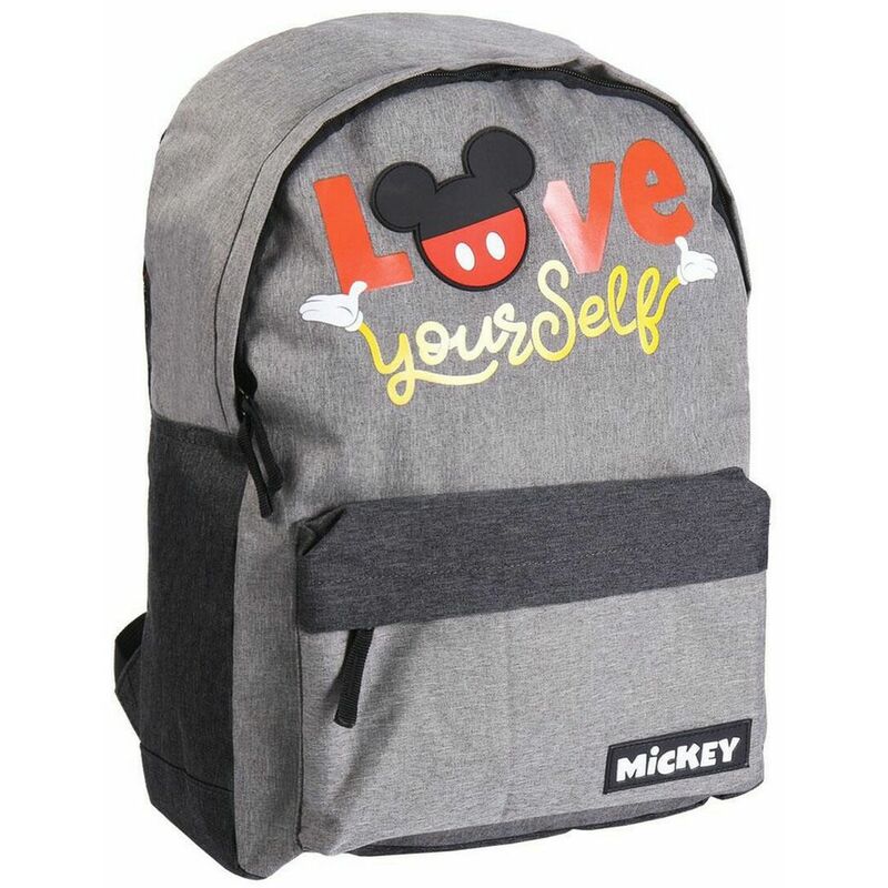 

Mickeymouse - Mickey Mouse Mochila Casual Mickey Mouse Gris (31 x 44 x 16 cm)