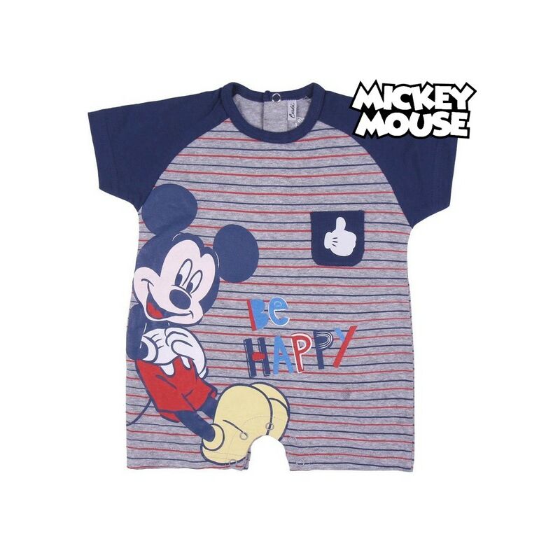 

Pelele de Manga Corta para Bebé Azul - Mickey Mouse