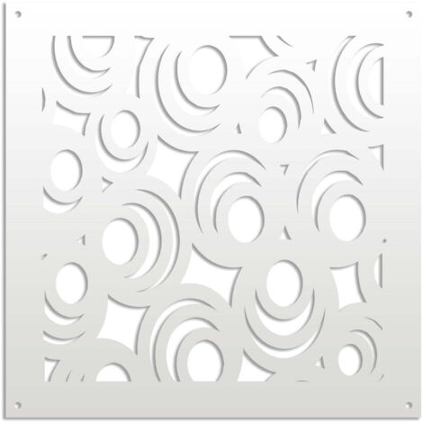 MICKEY - Pannello in PVC traforato - Parasole - Colore: bianco - Misura: 48x48 cm