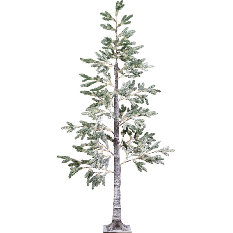 Arbre micro led fleurs blanches ip44 210cm