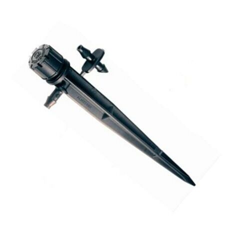 Micro-asperseur 360° sur pique Rain Bird – Réglage débit par clic – Portée 0 à 2 m – Tétine 4x6 mm pour arrosage précis – Frans Bonhomme