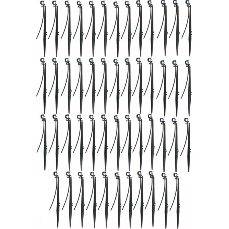 Micro-asperseur d'irrigation à 180º. Atteindre 1,2 à 2m avec piquet. Emballage de 50 unités. Offre exclusive