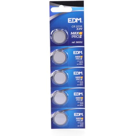Micro Batteria Buttone Lithium CR2016 3 3V Ø Ø20x1,6mmfraLatn Multiuso CR EDM