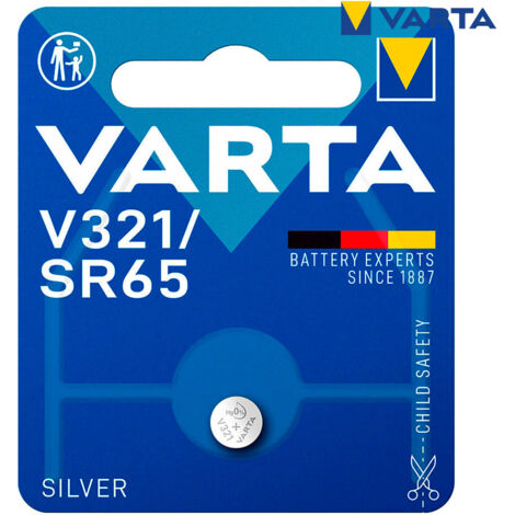 Micro batteria Varta argento sr65 - v321 1,55v blister 1 unità ø6,8x1,65mm