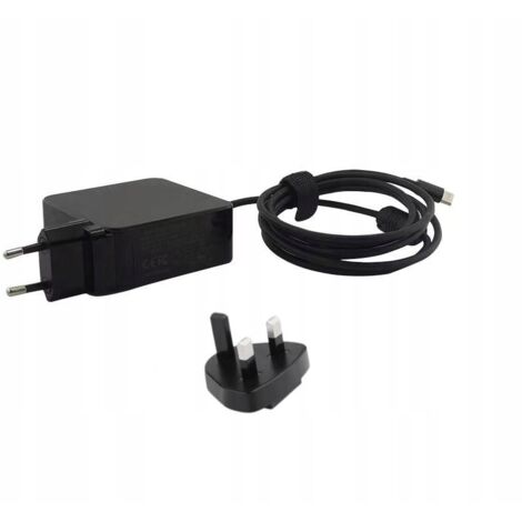 Micro Batterie mbxusbc-ac0002 Indoor 65 W Black Power Adapter and Inverter - Wechselrichteradapter (65 W, Indoor, Laptop, Schwarz)
