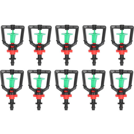 Micro-buse rotative à 360 °, pulvérisateur d'arrosage à buse d'atomisation à crochet inversé automatique en , adapté à l'irrigation de jardin, système d'irrigation agricole 10PCS