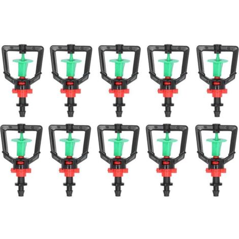 Micro-buse rotative à 360 °, pulvérisateur d'arrosage à buse d'atomisation à crochet inversé automatique en , adapté à l'irrigation de jardin, système d'irrigation agricole 10PCS