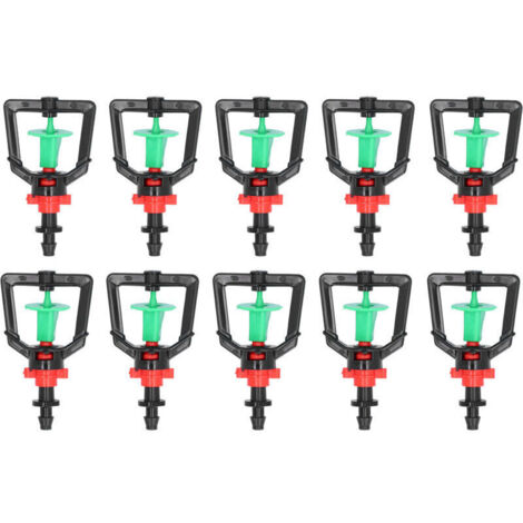 Micro-buse rotative à 360 °, pulvérisateur d'arrosage à buse d'atomisation à crochet inversé automatique en , adapté à l'irrigation de jardin, système d'irrigation agricole 10PCS