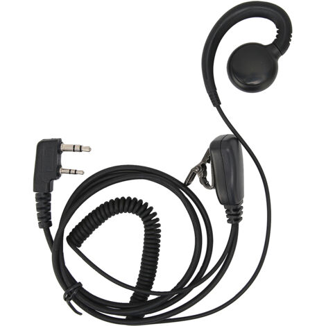 Micro-casque rotatif 180° avec micro en K pour talkie-walkie Baofeng UV-5R