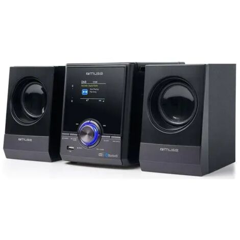 Micro-chaîne 30w noir avec bluetooth - Muse - m50dbt